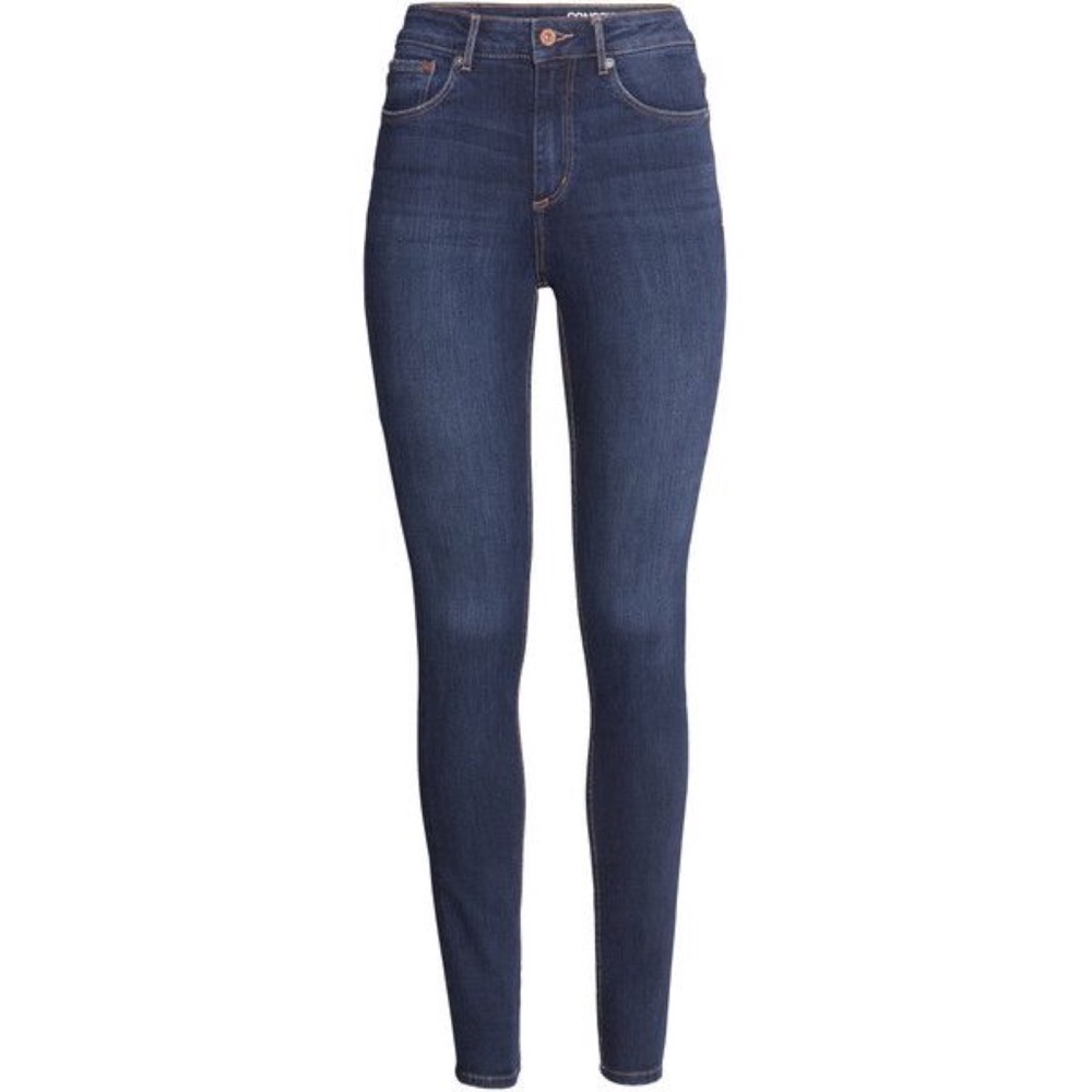H&M Dark Blue Conscious  Skinny High Waist Jeans